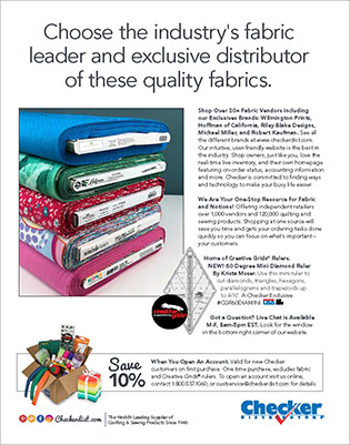 Checker Distributors-- Choose the industry's fabric leader and exclusive distibutor of these quality fabrics