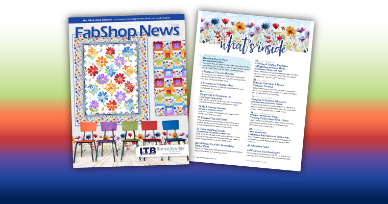 FabShop News Magazine Issue 166 Cover and Table of Contents