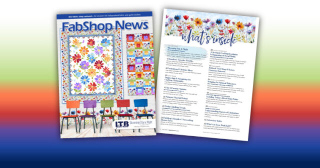 FabShop News Magazine Issue 166 Cover and Table of Contents Image